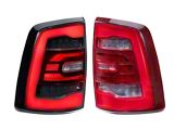 GTR Lighting Carbide LED Tail Lights; Black Housing; Red Lens (10-18 RAM 2500)