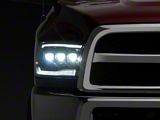 GTR Lighting Carbide LED Headlights; Black Housing; Clear Lens (10-18 RAM 3500)