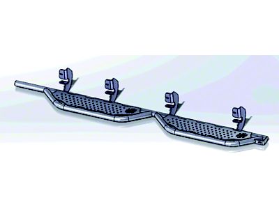 Hammerhead Cab Length Running Boards; Black (14-18 Sierra 1500 Crew Cab)