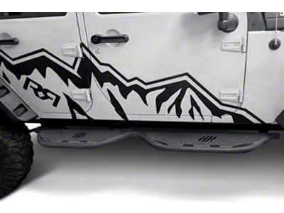 Hammerhead Cab Length Running Boards; Black (15-24 F-150 SuperCab)