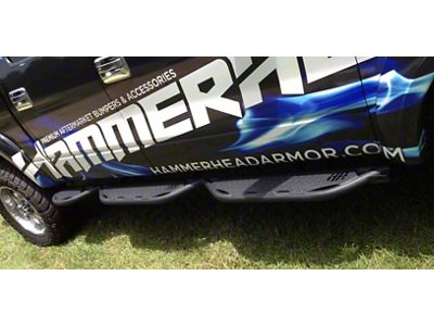 Hammerhead Wheel to Wheel Running Boards; Black (17-24 F-350 Super Duty SuperCrew w/ 6-3/4-Foot Bed)