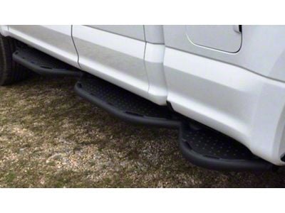 Hammerhead Wheel to Wheel Running Boards; Black (17-24 F-250 Super Duty SuperCab w/ 6-3/4-Foot Bed)