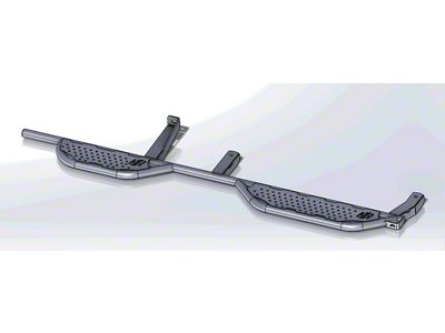 Hammerhead Wheel to Wheel Running Boards; Black (14-18 Sierra 1500 Regular Cab w/ 8-Foot Long Box)