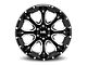 Hardrock Offroad BloodShot Xposed Gloss Black Milled 6-Lug Wheel; 20x12; -44mm Offset (07-13 Sierra 1500)