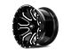 Hardrock Offroad BloodShot Xposed Gloss Black Milled 6-Lug Wheel; 20x12; -44mm Offset (07-13 Sierra 1500)