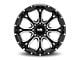 Hardrock Offroad BloodShot Xposed Gloss Black Milled 6-Lug Wheel; 22x12; -51mm Offset (07-13 Sierra 1500)