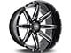 Hardrock Offroad PainKiller Xposed Gloss Black Milled 6-Lug Wheel; 20x10; -19mm Offset (07-13 Sierra 1500)