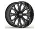 Hardrock Offroad Slammer Xposed Gloss Black Milled 6-Lug Wheel; 22x12; -44mm Offset (07-13 Sierra 1500)