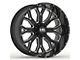 Hardrock Offroad Slammer Xposed Gloss Black Milled 6-Lug Wheel; 20x12; -44mm Offset (07-13 Silverado 1500)