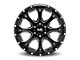 Hardrock Offroad BloodShot Xposed Gloss Black Milled 6-Lug Wheel; 20x10; -19mm Offset (14-18 Sierra 1500)