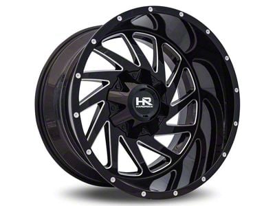 Hardrock Offroad Crusher Gloss Black Milled 6-Lug Wheel; 20x9; 0mm Offset (14-18 Silverado 1500)