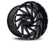 Hardrock Offroad Crusher Gloss Black Milled 6-Lug Wheel; 20x9; 0mm Offset (14-18 Silverado 1500)