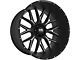 Hardrock Offroad Affliction Xposed Gloss Black Milled 8-Lug Wheel; 22x12; -44mm Offset (15-19 Sierra 2500 HD)