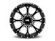 Hardrock Offroad BloodShot Xposed Gloss Black Milled 8-Lug Wheel; 22x12; -51mm Offset (15-19 Sierra 2500 HD)