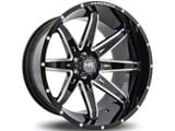 Hardrock Offroad PainKiller Xposed Gloss Black Milled 6-Lug Wheel; 20x12; -44mm Offset (99-06 Sierra 1500)