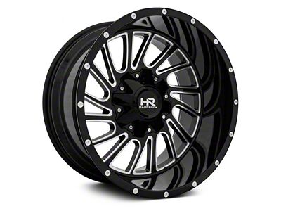 Hardrock Offroad Overdrive Gloss Black Milled 8-Lug Wheel; 20x12; -51mm Offset (01-06 Sierra 2500 HD)