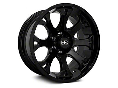 Hardrock Offroad BloodShot Xposed Gloss Black 8-Lug Wheel; 24x14; -76mm Offset (01-06 Sierra 3500 HD SRW)