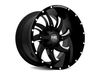 Hardrock Offroad Devious Satin Black Milled 8-Lug Wheel; 20x12; -44mm Offset (01-06 Sierra 3500 HD SRW)