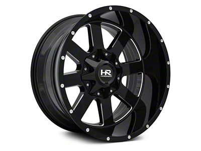 Hardrock Offroad Tank Gloss Black Milled 8-Lug Wheel; 20x12; -44mm Offset (01-06 Sierra 3500 HD SRW)