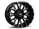 Hardrock Offroad Affliction Gloss Black Milled 5-Lug Wheel; 20x12; -44mm Offset (02-08 RAM 1500, Excluding Mega Cab)