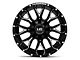 Hardrock Offroad Affliction Gloss Black Milled 5-Lug Wheel; 20x9; 18mm Offset (02-08 RAM 1500, Excluding Mega Cab)