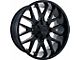 Hardrock Offroad Affliction Satin Black Milled 5-Lug Wheel; 20x9; 18mm Offset (02-08 RAM 1500, Excluding Mega Cab)