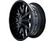 Hardrock Offroad Affliction Satin Black Milled 5-Lug Wheel; 20x9; 18mm Offset (02-08 RAM 1500, Excluding Mega Cab)