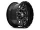 Hardrock Offroad Crusher Gloss Black Milled 5-Lug Wheel; 20x12; -44mm Offset (02-08 RAM 1500, Excluding Mega Cab)