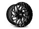 Hardrock Offroad Destroyer Gloss Black Machined 5-Lug Wheel; 20x10; -19mm Offset (02-08 RAM 1500, Excluding Mega Cab)