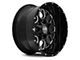 Hardrock Offroad Gunner Gloss Black Milled 5-Lug Wheel; 20x12; -44mm Offset (02-08 RAM 1500, Excluding Mega Cab)