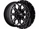 Hardrock Offroad Indestructible Gloss Black Milled 5-Lug Wheel; 20x10; -19mm Offset (02-08 RAM 1500, Excluding Mega Cab)