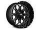 Hardrock Offroad Indestructible Gloss Black Milled 5-Lug Wheel; 20x12; -51mm Offset (02-08 RAM 1500, Excluding Mega Cab)