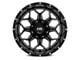 Hardrock Offroad Indestructible Gloss Black Milled 5-Lug Wheel; 20x12; -51mm Offset (02-08 RAM 1500, Excluding Mega Cab)