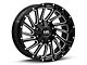 Hardrock Offroad Overdrive Gloss Black Milled 5-Lug Wheel; 20x12; -51mm Offset (02-08 RAM 1500, Excluding Mega Cab)