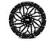 Hardrock Offroad BlackTop Xposed Gloss Black Milled 8-Lug Wheel; 20x12; -44mm Offset (03-09 RAM 2500)