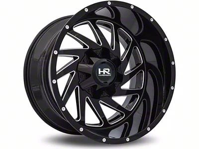 Hardrock Offroad Crusher Gloss Black Milled 8-Lug Wheel; 20x10; -19mm Offset (03-09 RAM 2500)