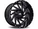 Hardrock Offroad Crusher Gloss Black Milled 8-Lug Wheel; 20x10; -19mm Offset (03-09 RAM 2500)