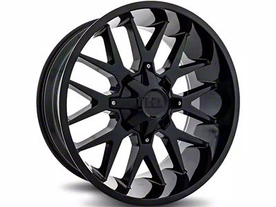 Hardrock Offroad H700 Affliction Gloss Black 8-Lug Wheel; 20x10; -19mm Offset (03-09 RAM 2500)