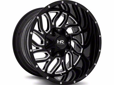 Hardrock Offroad H707 Destroyer Gloss Black Milled 8-Lug Wheel; 20x10; -19mm Offset (03-09 RAM 2500)