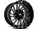 Hardrock Offroad H708 Overdrive Gloss Black Milled 8-Lug Wheel; 22x10; -25mm Offset (03-09 RAM 2500)