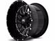 Hardrock Offroad H708 Overdrive Gloss Black Milled 8-Lug Wheel; 22x10; -25mm Offset (03-09 RAM 2500)