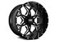 Hardrock Offroad Reckless Xposed Gloss Black Milled 8-Lug Wheel; 20x12; -44mm Offset (03-09 RAM 2500)