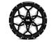 Hardrock Offroad Reckless Xposed Gloss Black Milled 8-Lug Wheel; 20x12; -44mm Offset (03-09 RAM 2500)