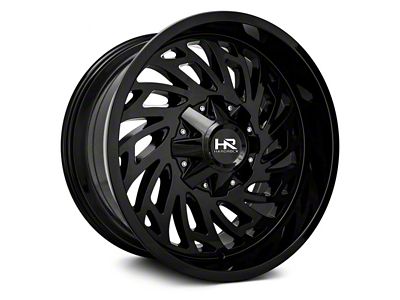 Hardrock Offroad Attack Gloss Black 8-Lug Wheel; 20x10; -19mm Offset (03-09 RAM 3500 SRW)