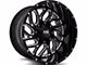 Hardrock Offroad H707 Destroyer Gloss Black Milled 8-Lug Wheel; 20x10; -19mm Offset (03-09 RAM 3500 SRW)