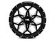 Hardrock Offroad Reckless Xposed Gloss Black Milled 8-Lug Wheel; 20x12; -44mm Offset (03-09 RAM 3500 SRW)