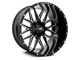 Hardrock Offroad Affliction Gloss Black Milled 6-Lug Wheel; 20x12; -44mm Offset (04-08 F-150)