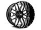 Hardrock Offroad Affliction Gloss Black Milled 6-Lug Wheel; 24x14; -76mm Offset (04-08 F-150)