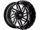 Hardrock Offroad Bones Xposed Gloss Black Milled 6-Lug Wheel; 20x10; -19mm Offset (04-08 F-150)