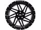 Hardrock Offroad Bones Xposed Gloss Black Milled 6-Lug Wheel; 20x10; -19mm Offset (04-08 F-150)